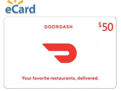 Walmart: DoorDash $50 Gift Card (Email Delivery) For $45.00 Reg.$50.00