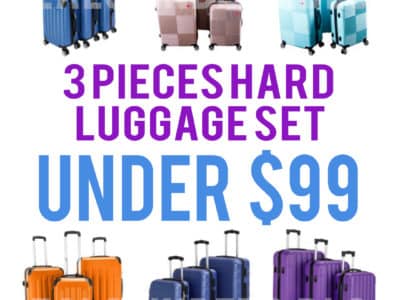 Walmart: 3 Hard Luggage Set, Under $99!