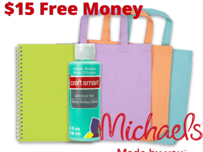 FREE $15 to Spend at Michaels after Cash Back