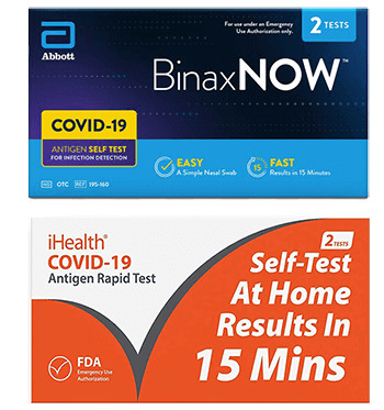 4 Free BinaxNOW COVID Rapid Antigen Tests (Select States)